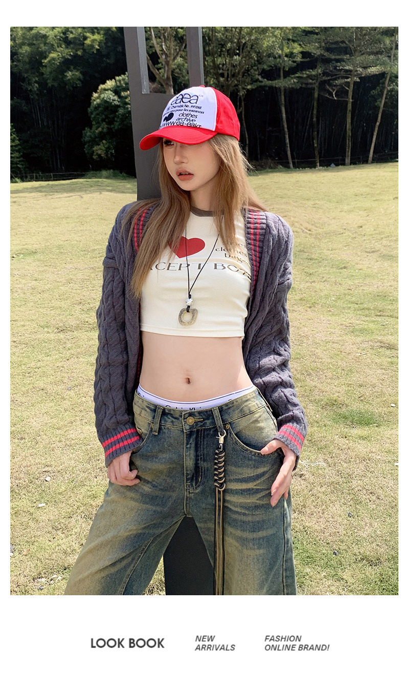 Women's Low-Waist Flared Denim Pants Loose Wide-Leg Straight Trousers
