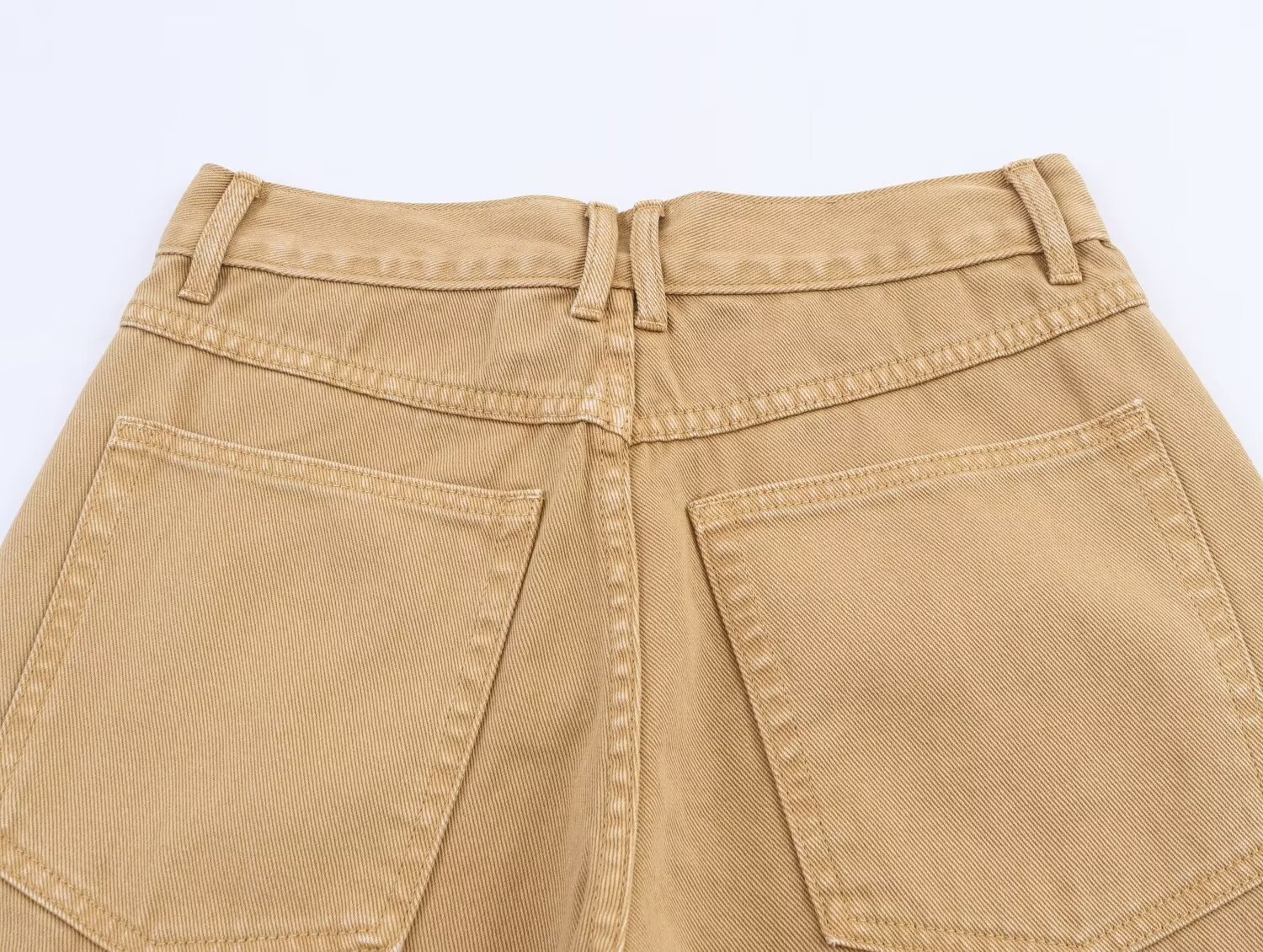 Versatile casual low waist straight leg solid color jeans for women