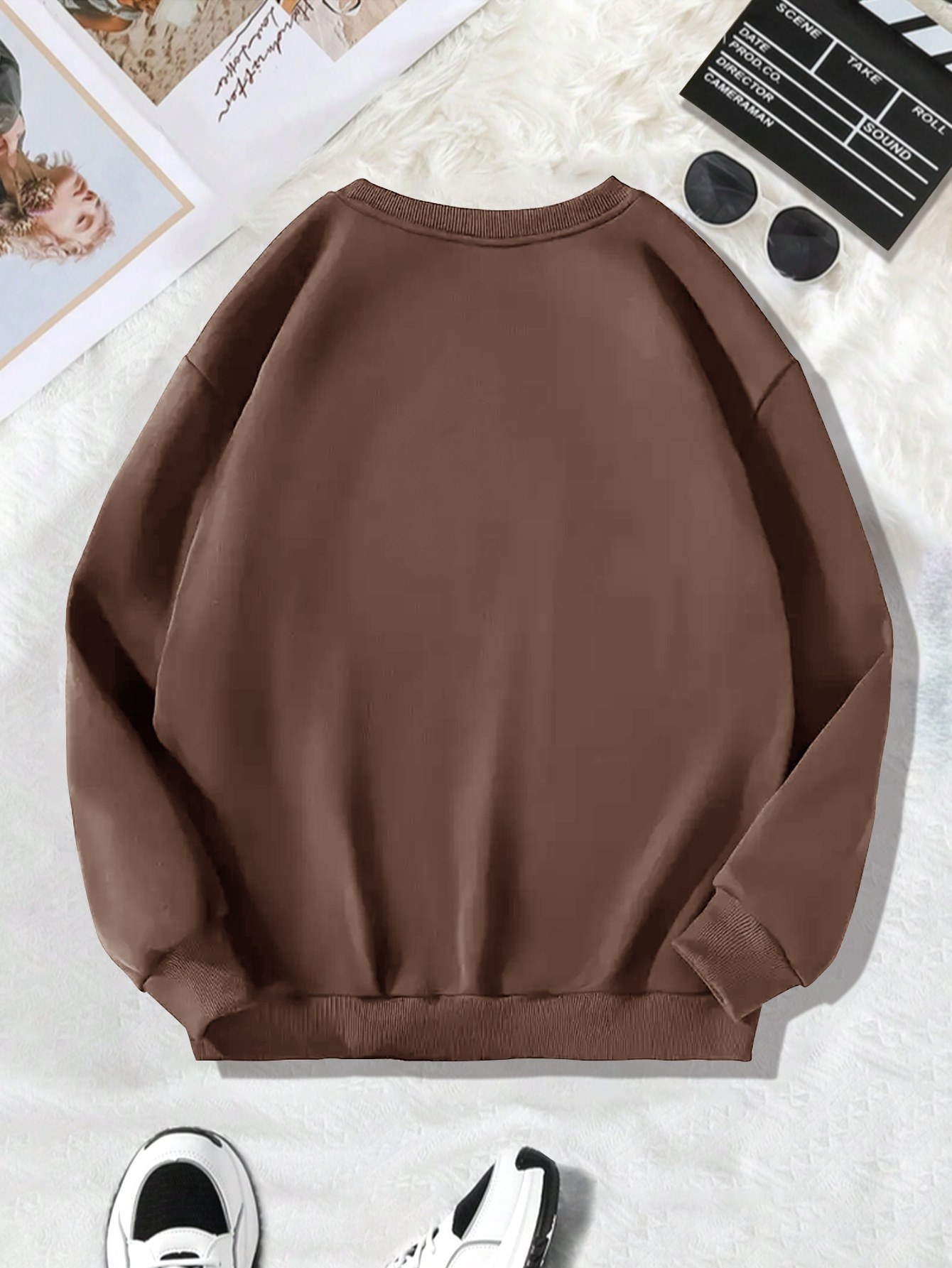 Long Sleeve Crew Hoodie Holiday Graphic