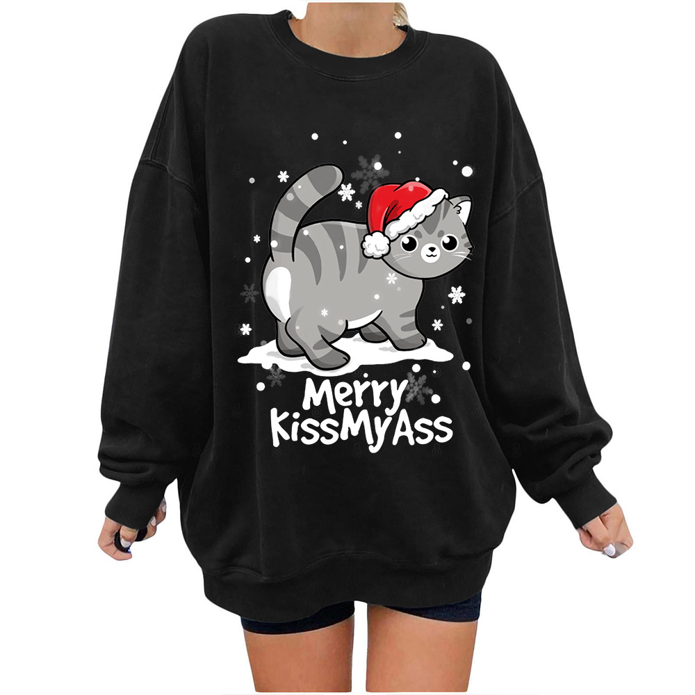 Loose Fit 3D Graphic Street Hoodie
