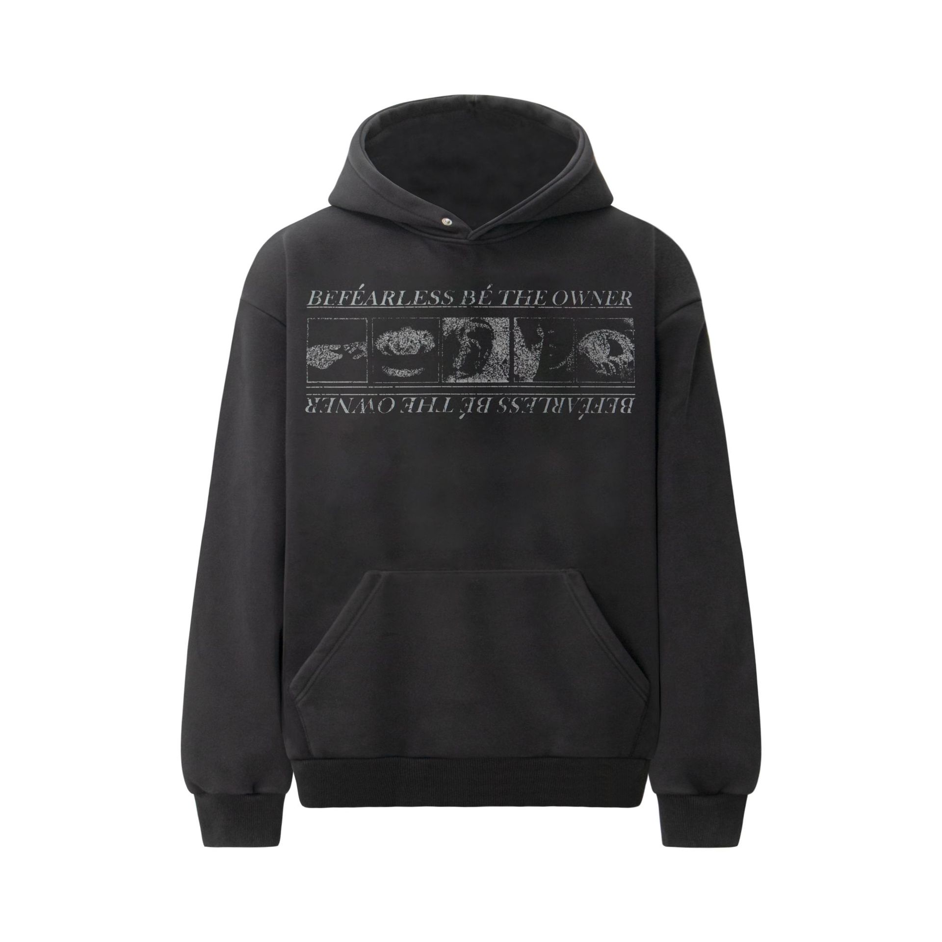 Urban Oversized Graphic Long Sleeve Hoodie