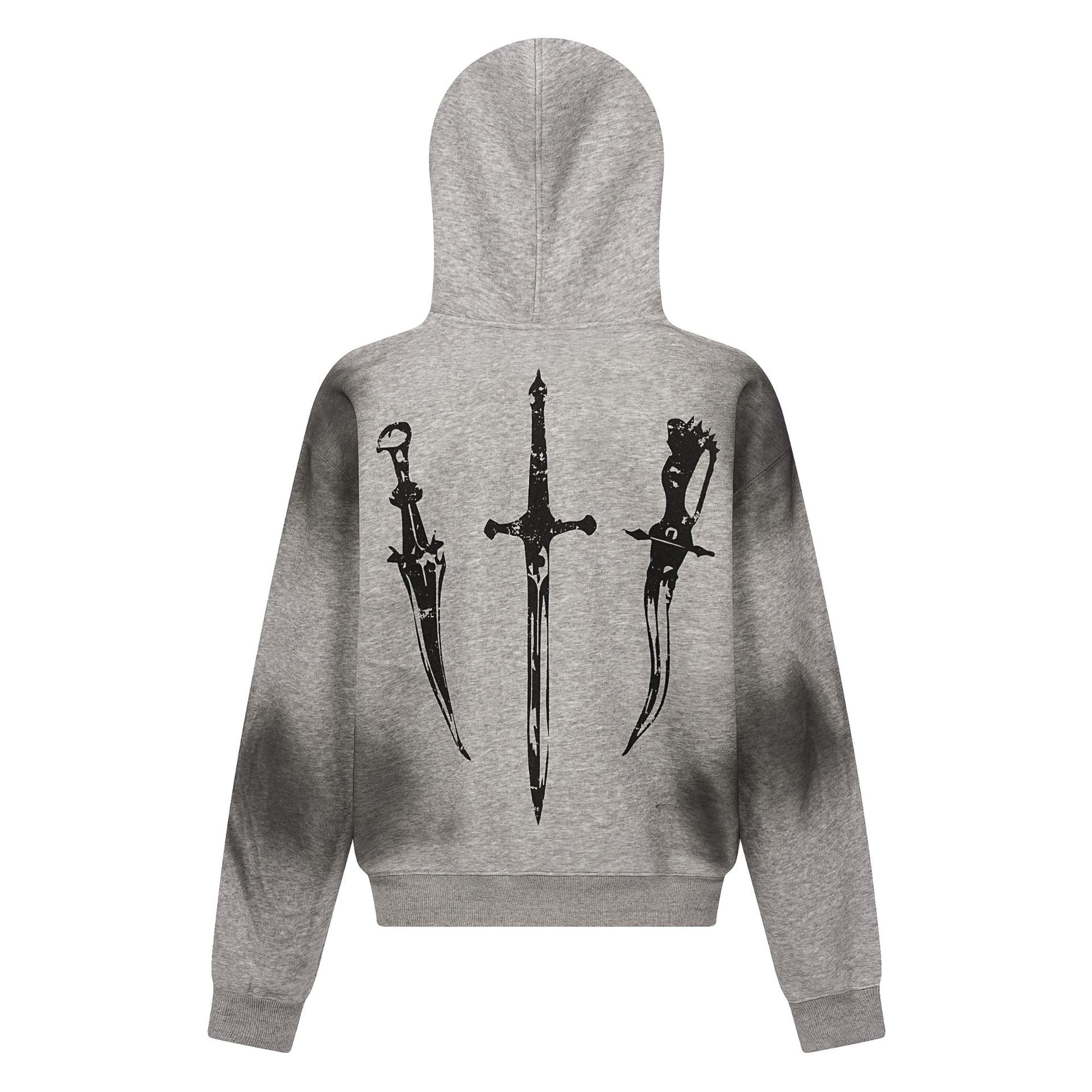 American Retro Cotton Distressed Hoodie