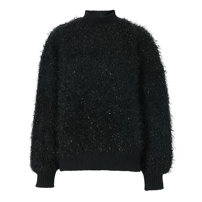 Ladies Oversized Roll Neck Full Sleeved Cotton Sweater