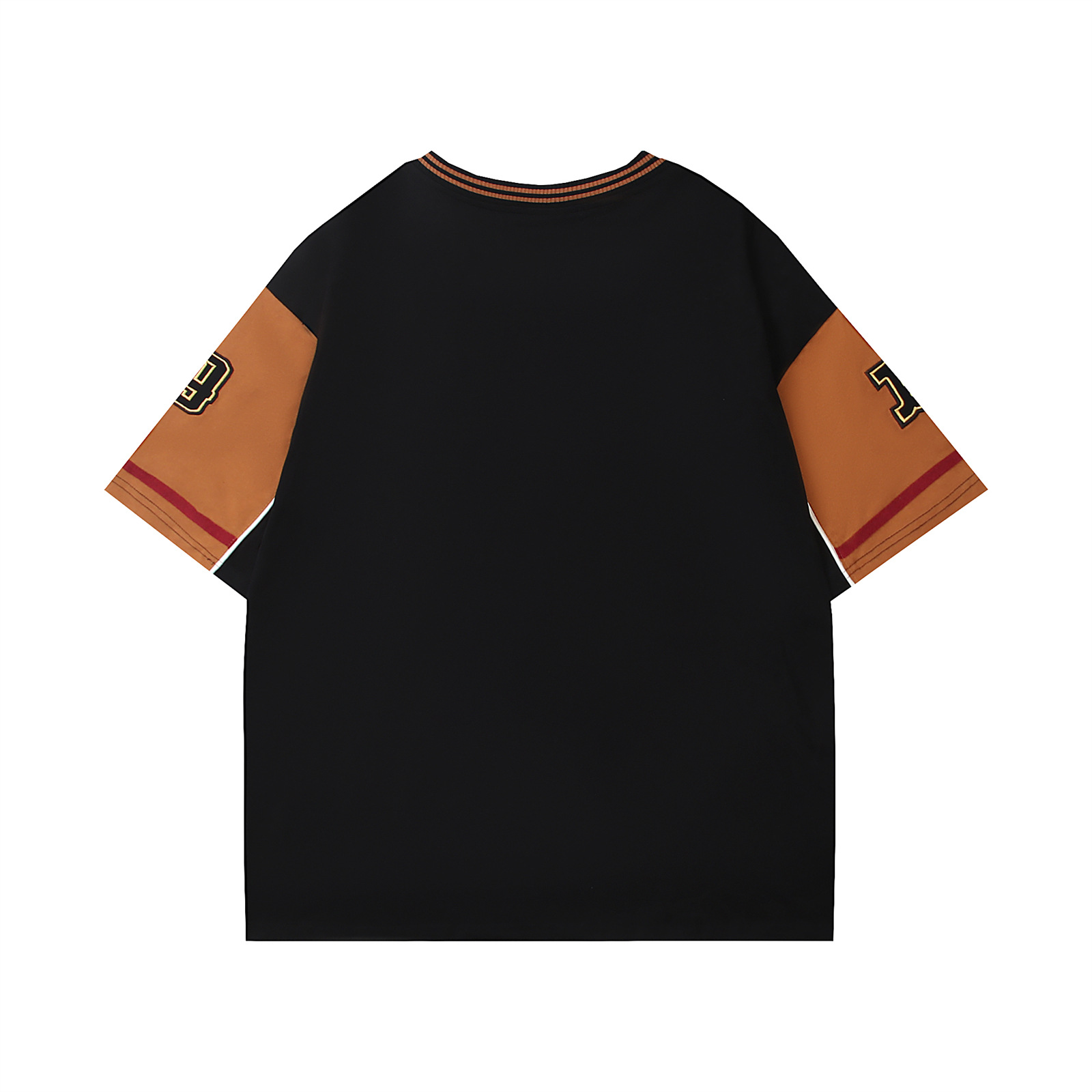 Relaxed Fit Vintage Americana Graphic Cotton V-Neck T-Shirt