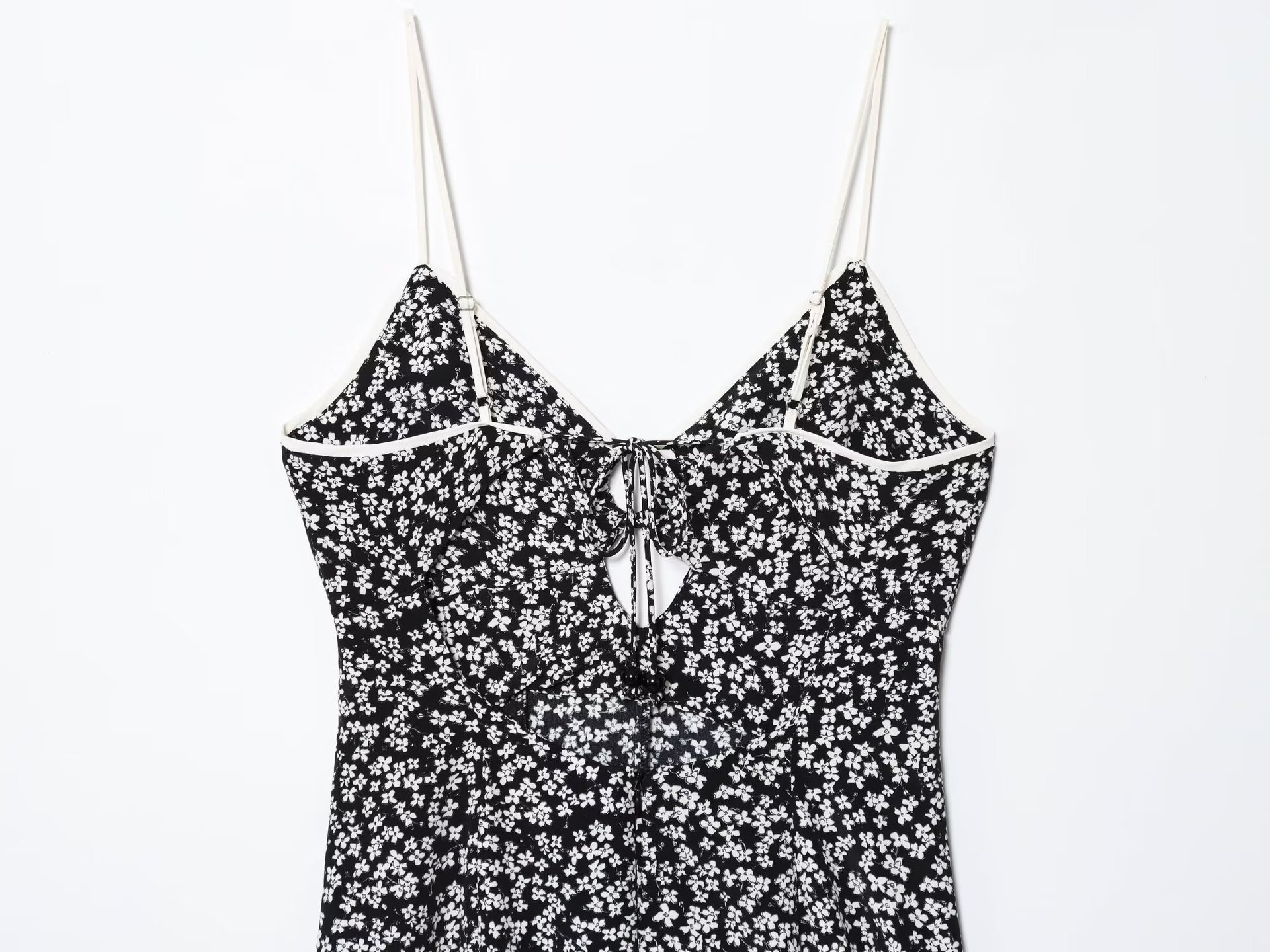 Women's Fashion Sexy Backless Floral Print Midi Dress