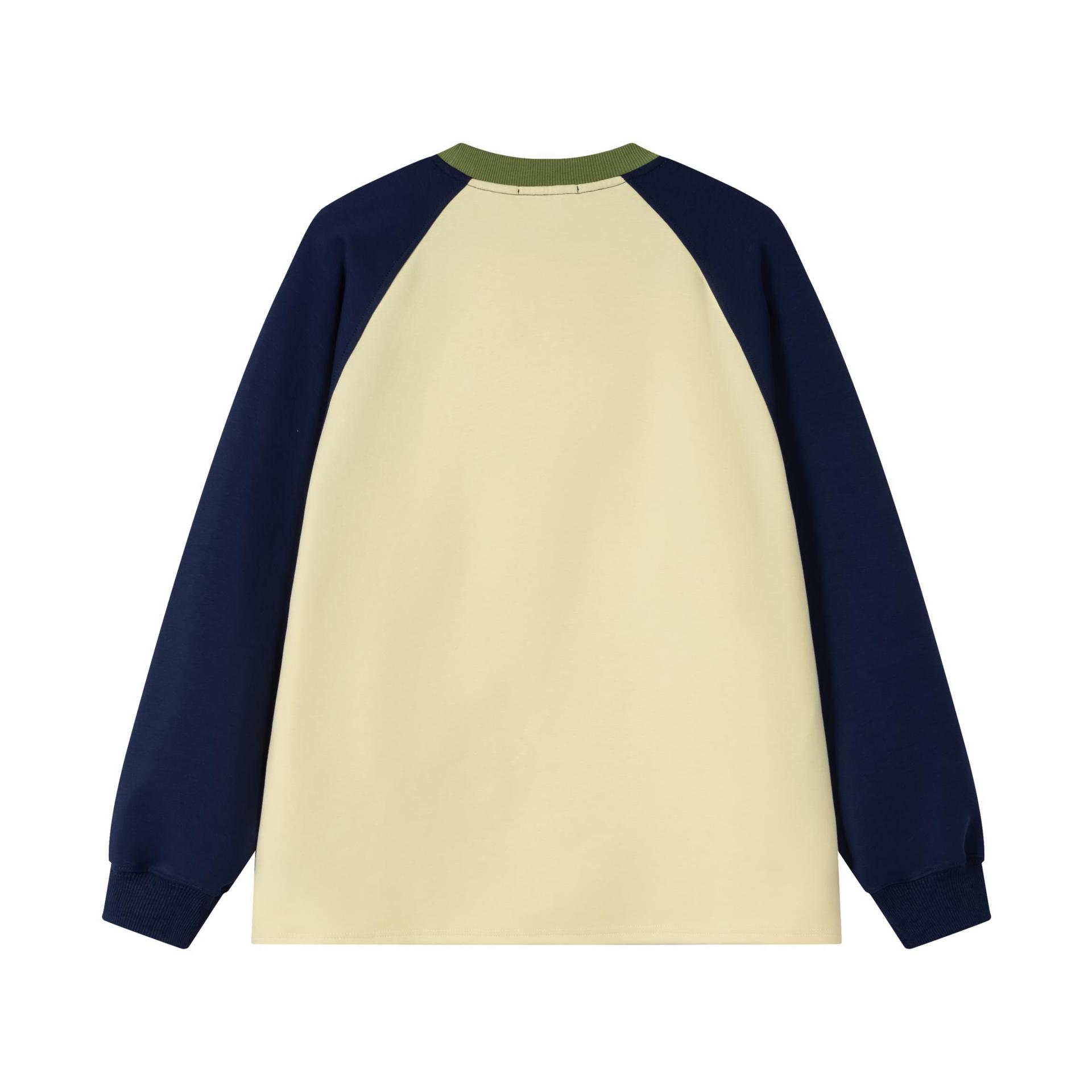 Cotton Color-Block Sketched Dog Hoodie