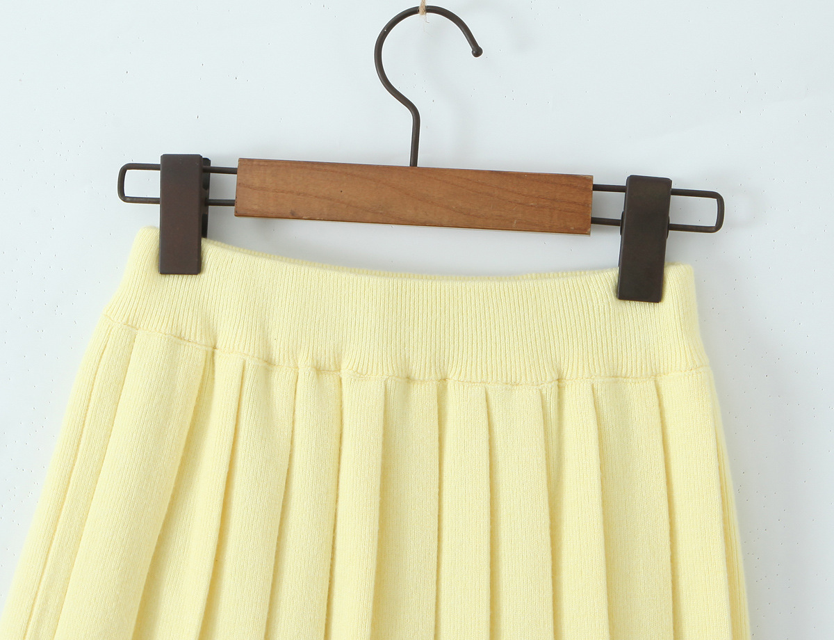 Accordion Knit Skirt
