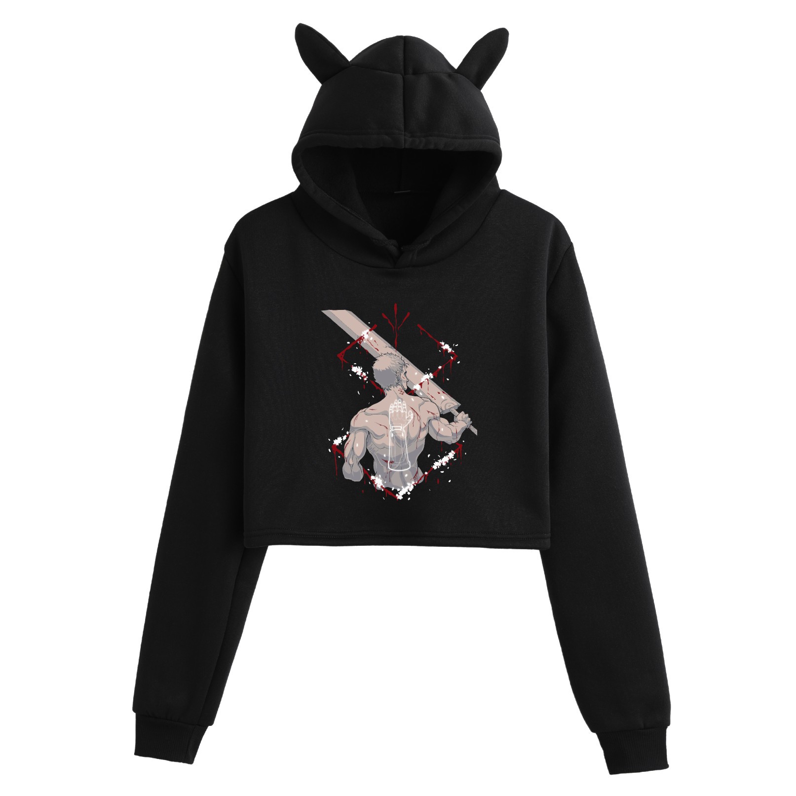 Cute Ladies Short Hoodie