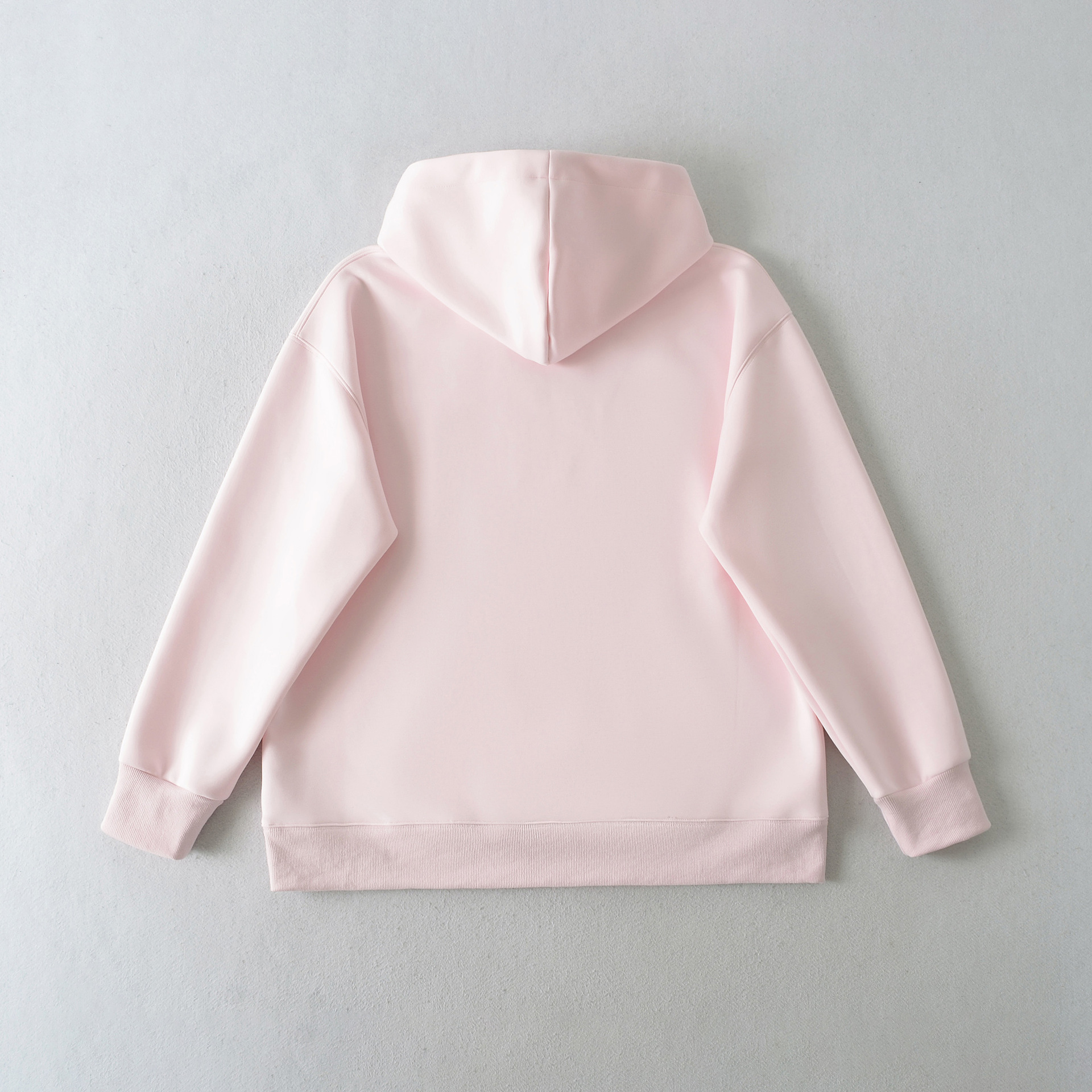 Ladies Active Plain Oversized Hood Sweatshirt