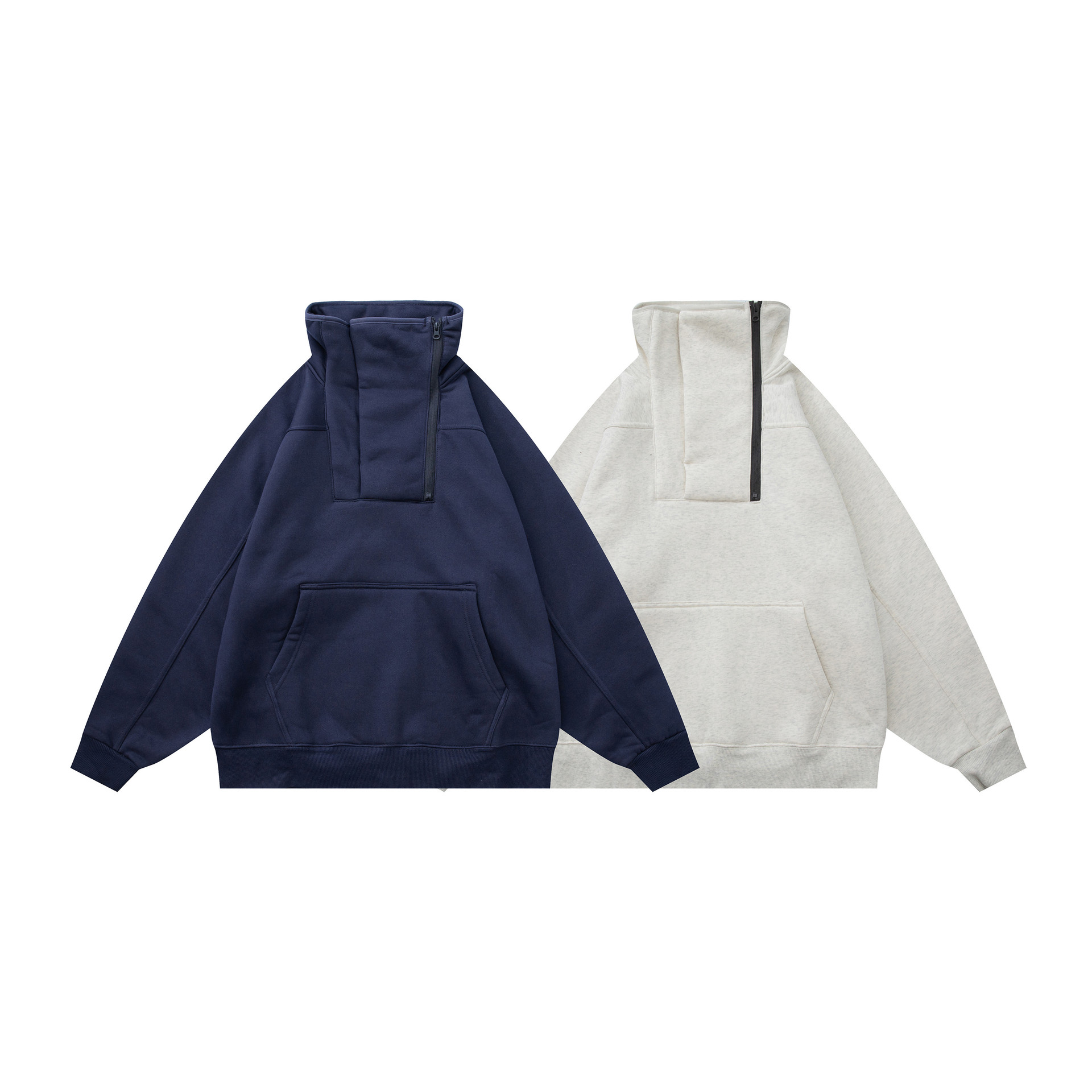 Slouchy Stand Collar Sweatshirt