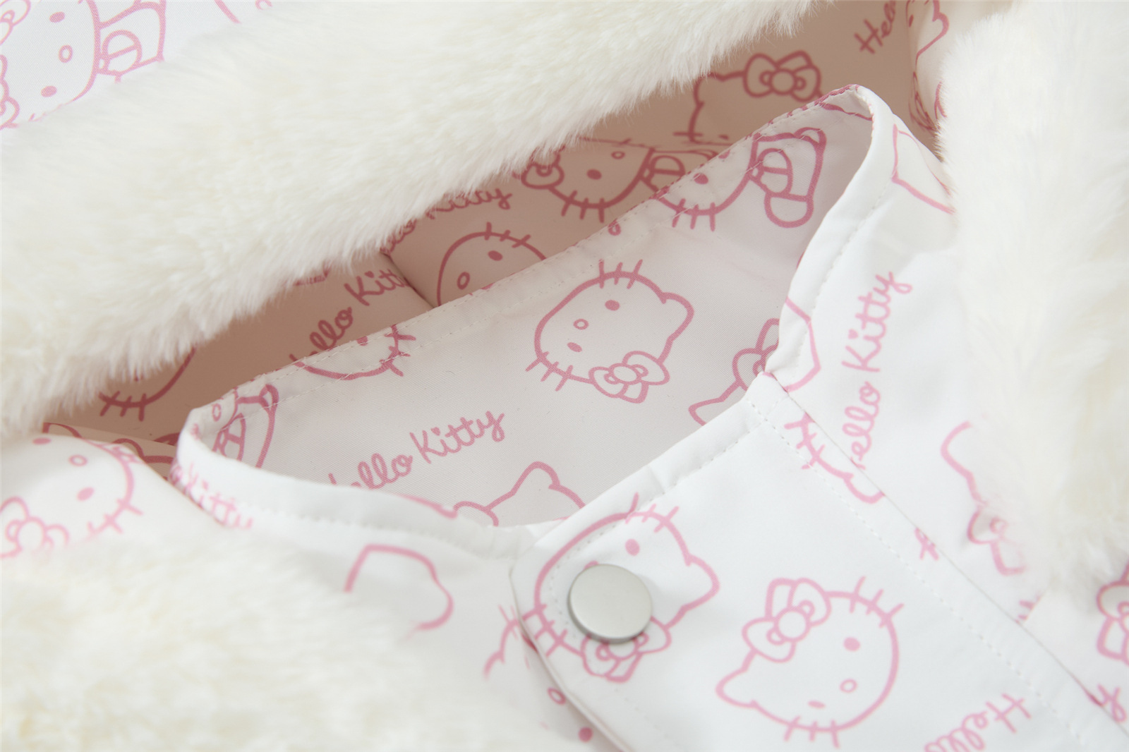 Fleece Collar Hooded Cotton Coat Winter Loose Youthful Thick Warm Outerwear