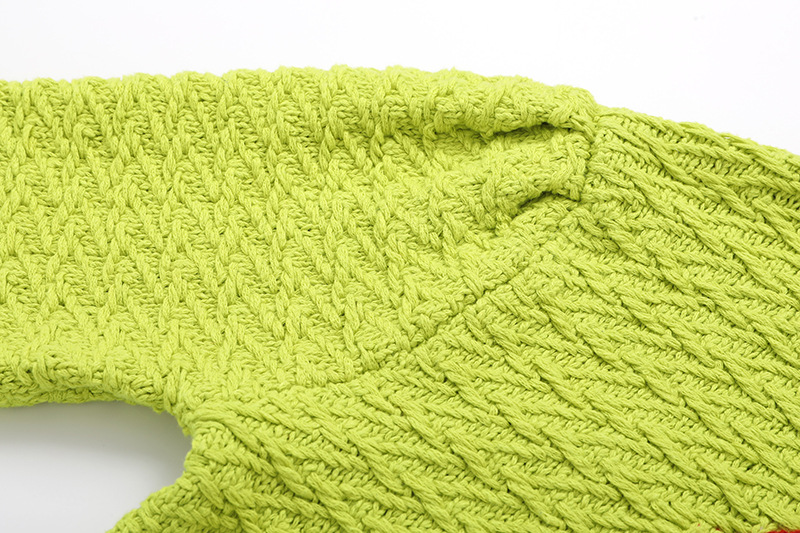 Ladies' Two-Tone Oversized Sweater
