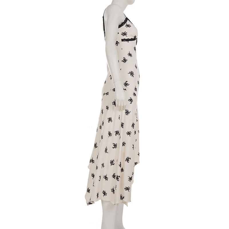 Collarless Asymmetric Hem Fitted Dress