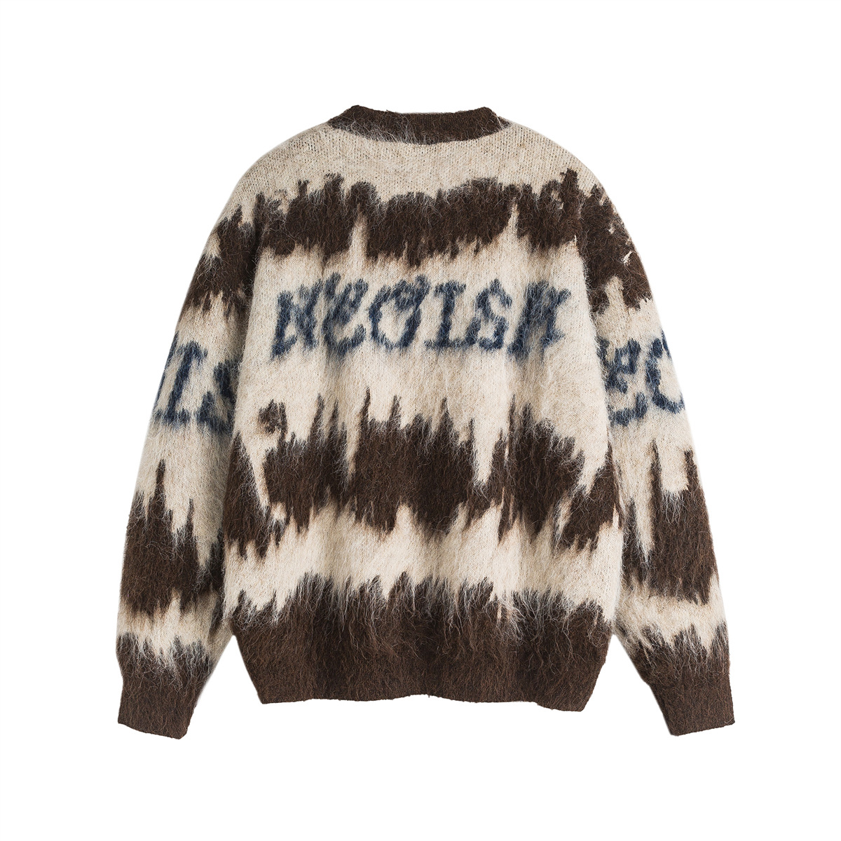 Oversized Japanese Workwear Color Block Pullover