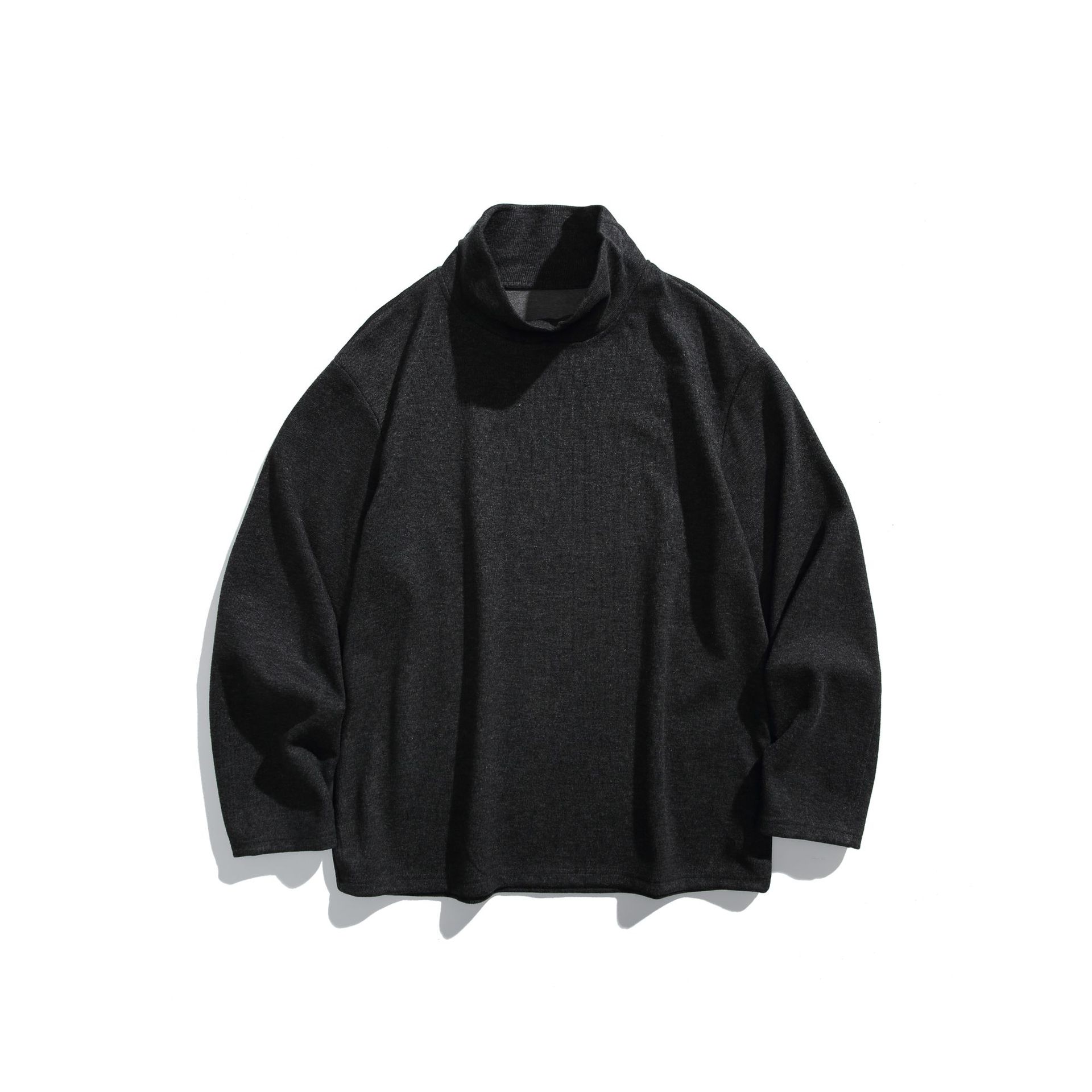 Oversized Letter Print Mock Collar Sweatshirt