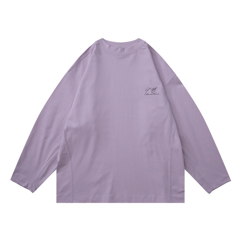 Oversized Monogram Full-Sleeved Cotton T-Shirt