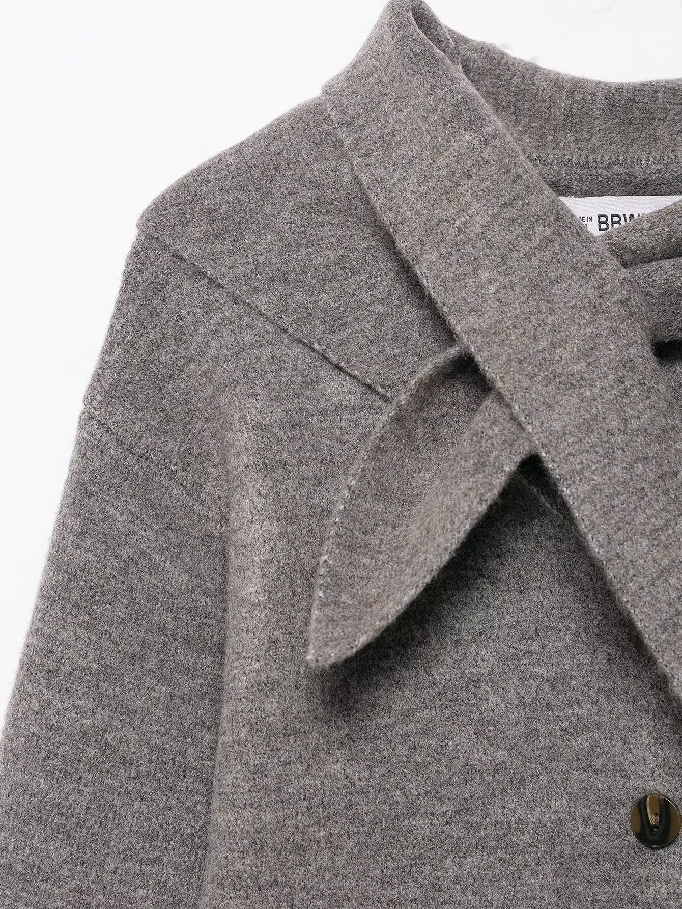 Stole Trim Knit Jacket