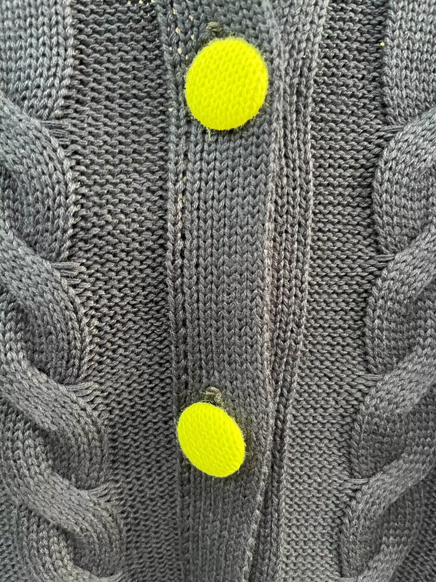 Solid Round Neck Three-Quarter Sleeve Cardigan