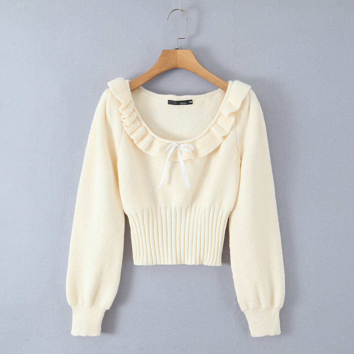 Business Long Sleeve Knot Detail Sweater