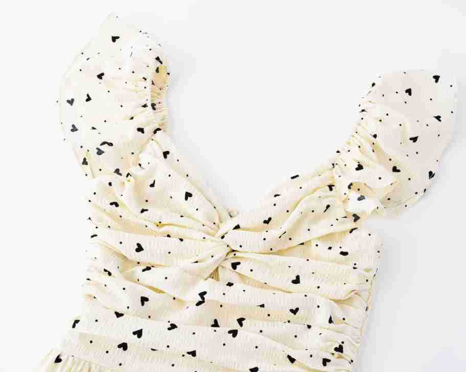 Floral Bubble Sleeve Dress for Women