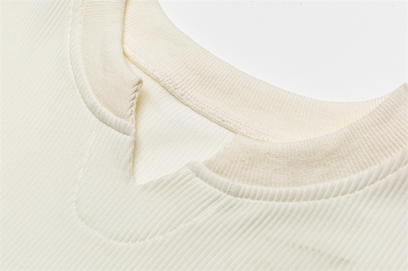 Loose Round Neck Long Sleeve T-Shirt for Men and Women