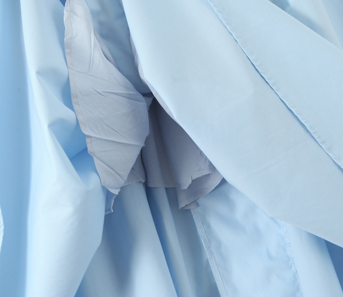 Blue neck tie long dress for women