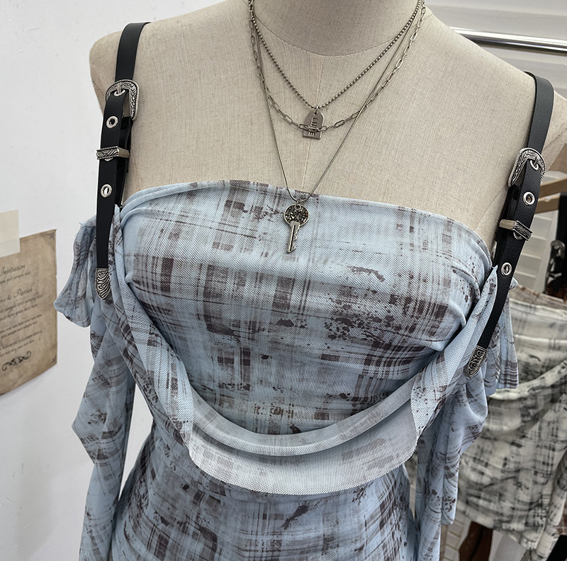Sexy Asymmetric Full Sleeve Spandex Tee