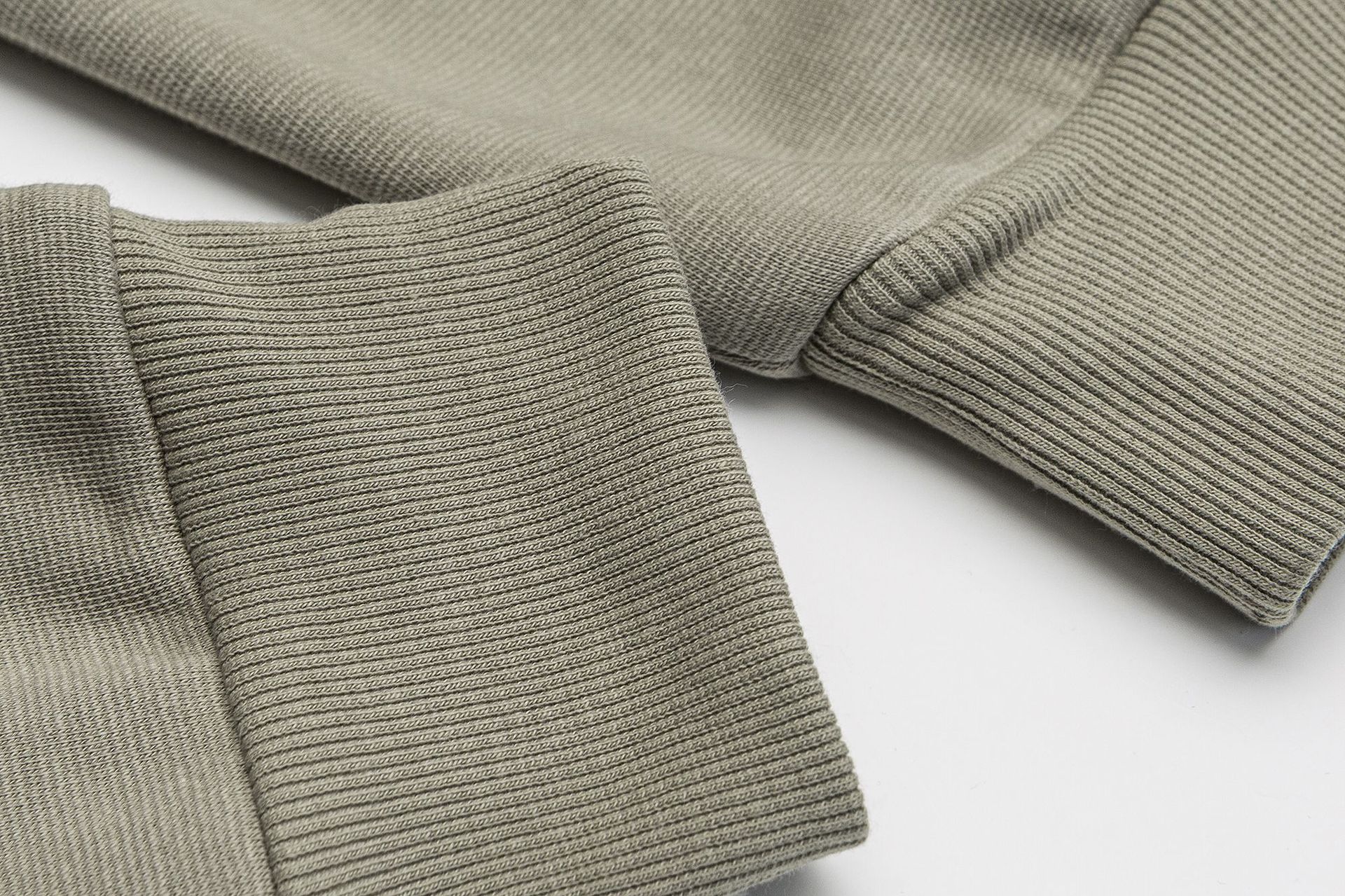 Oversized Single-Tone Sectioned Hood Zipper Sweatshirt