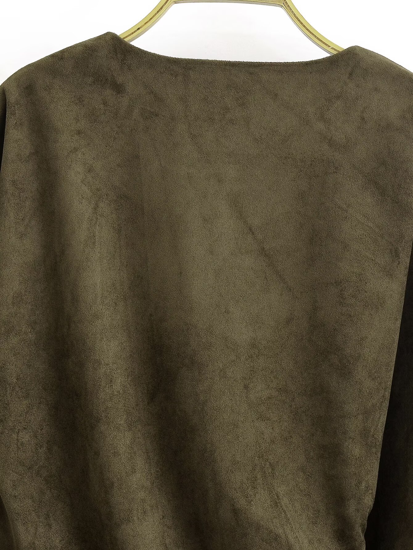 Velvet Ruched Full Sleeve Top
