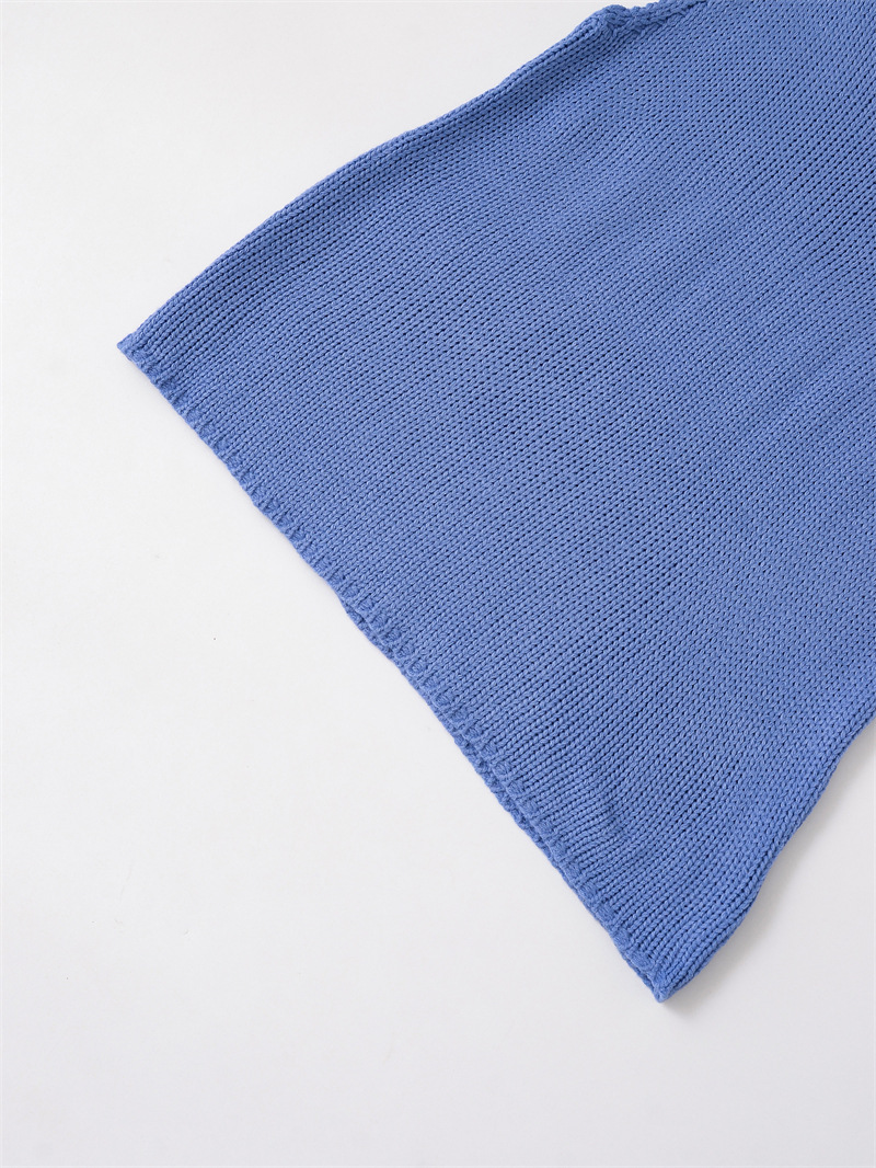 Women Plain Crew Pullover Knitwear