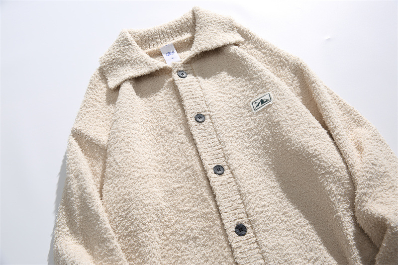 Simple Twist Polyester Long Sleeve Cardi