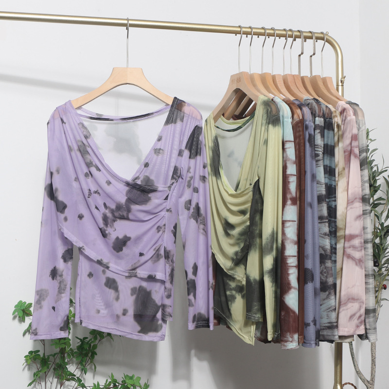 Desire Asymmetrical Long Single Sleeve Blouse