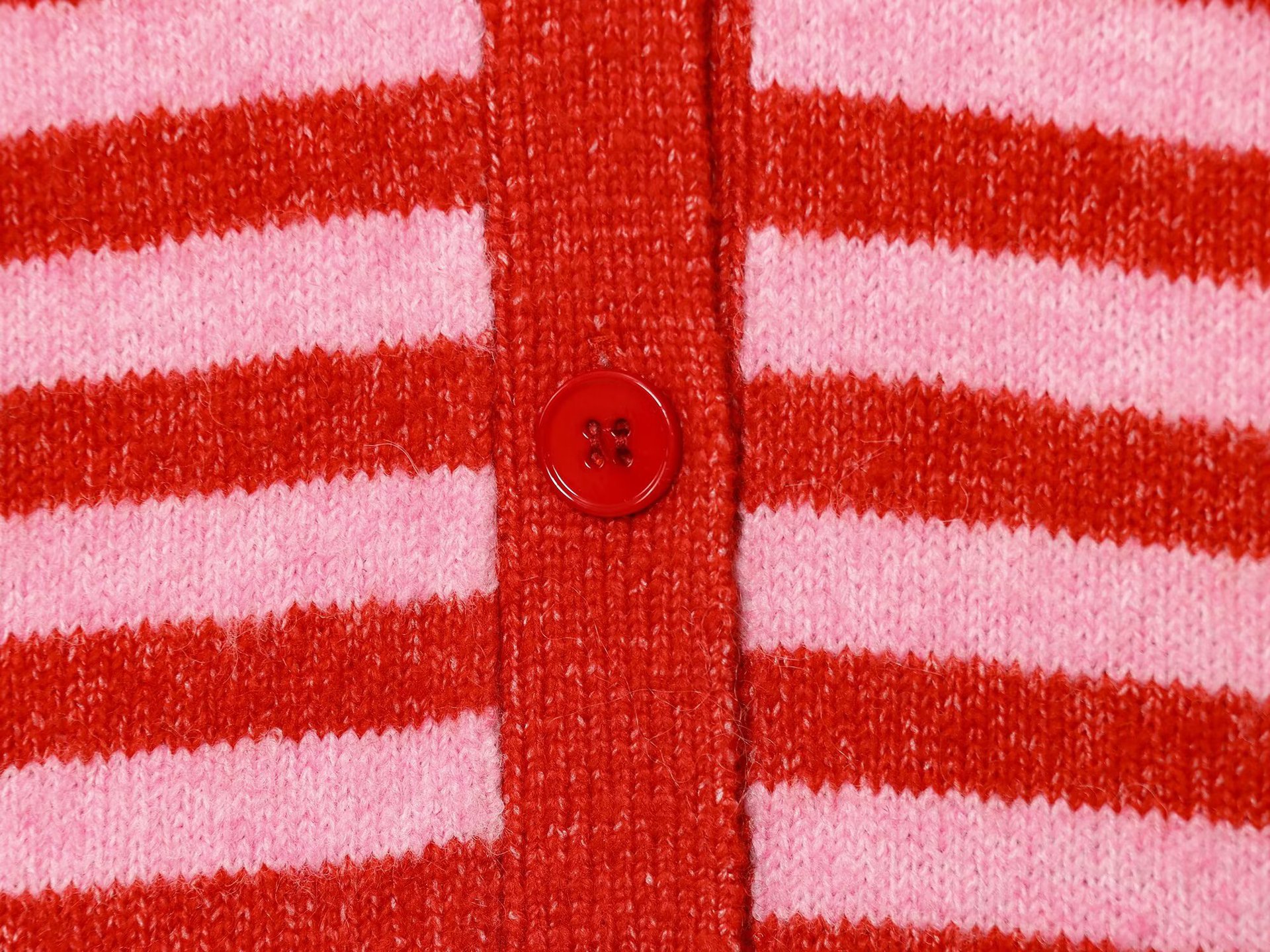 Ladies Button Front Plunge Banded Wrist Length Sweater