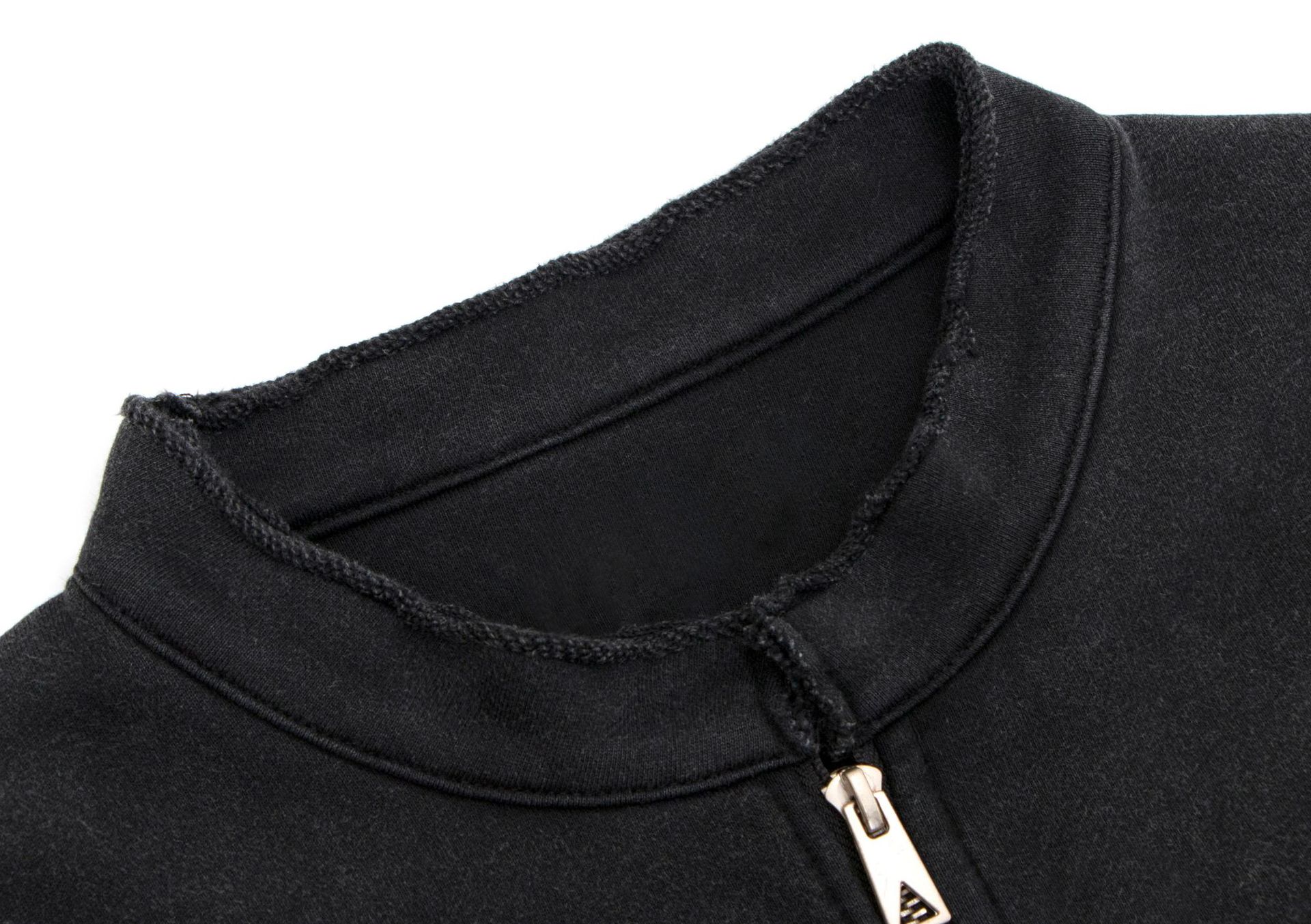 Oversized Faded Cotton Zip Hoodie