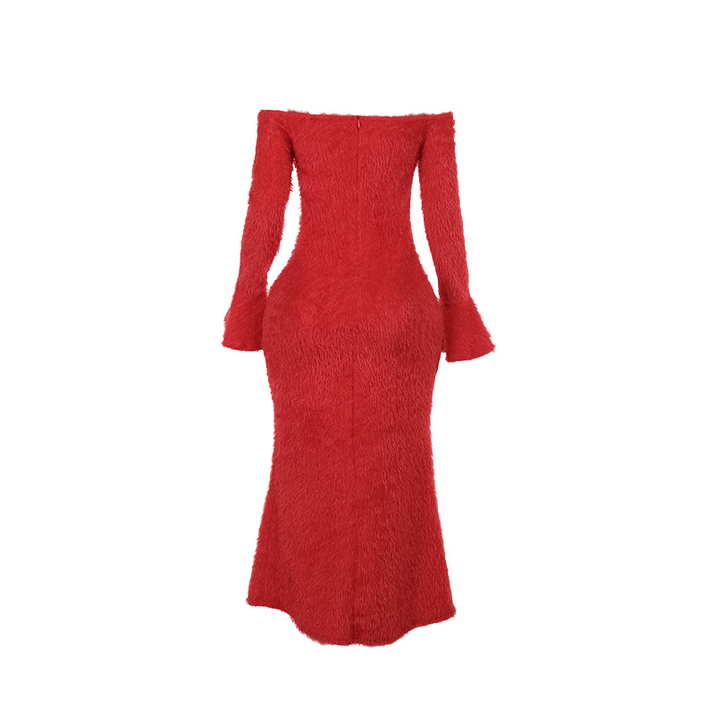 High Waist Asymmetric Bodycon Dress