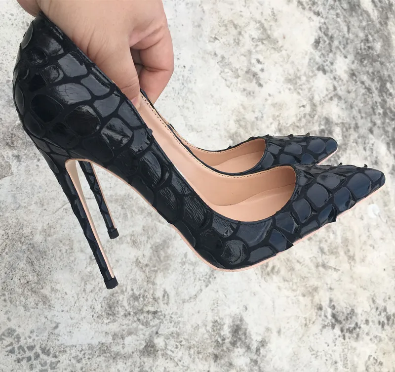 Sexy Womens Black High Heel Shoes Pointed Toe Apricot Party Stiletto Heels plus