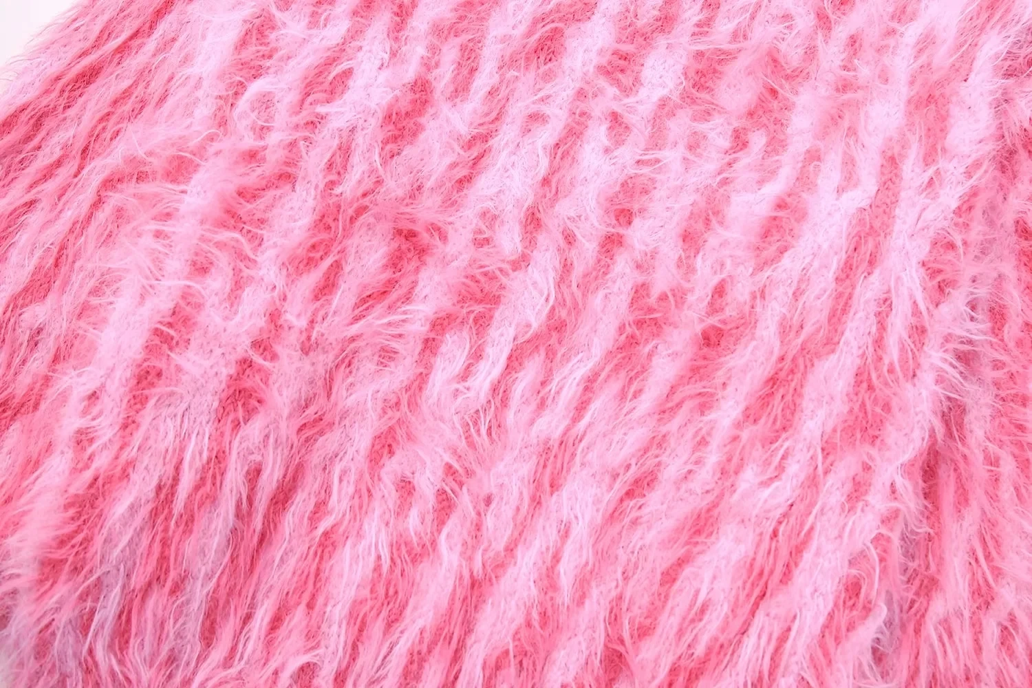 Ladies Heavyweight Cropped Blush Patterned Sweater
