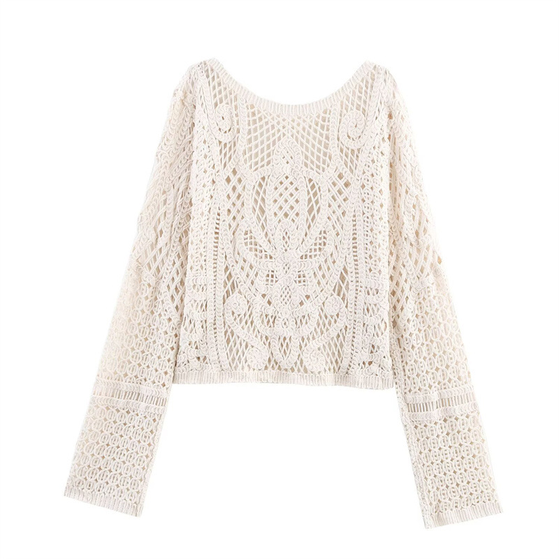Classic Ladies Crew Neck Polyester Sweater
