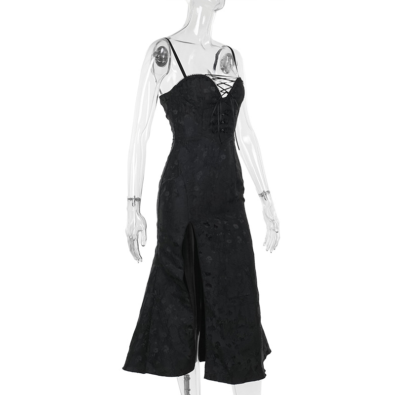 Sexy One-Shoulder Sleeveless Jacquard High Waist Polyester Cardigan