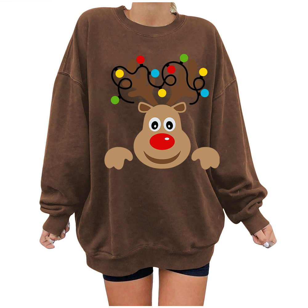 Winter 3D Deer Oversized Hoodie