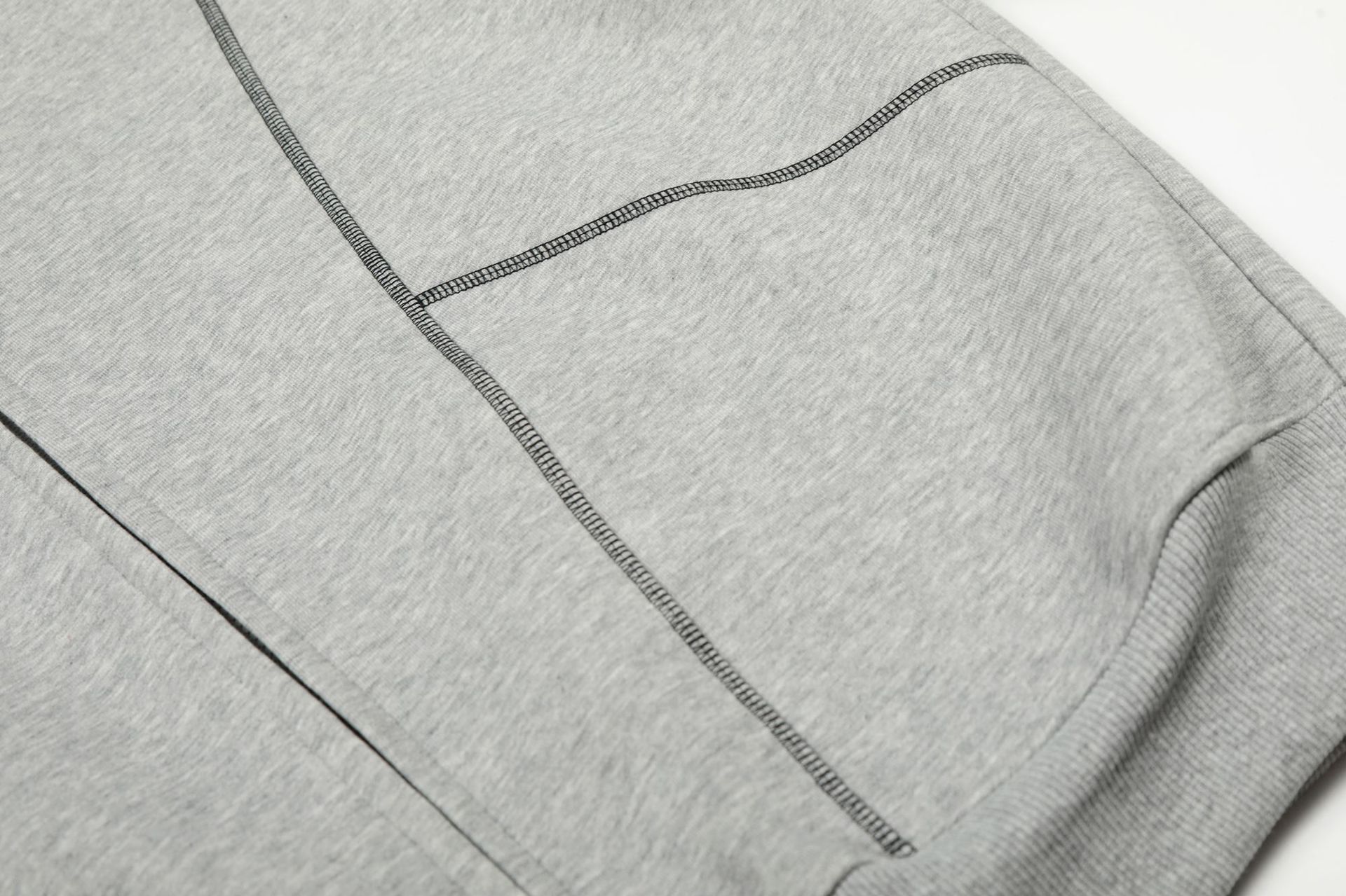 Oversized Streetwear Solid Cotton Zippered Raw Edge Hoodie