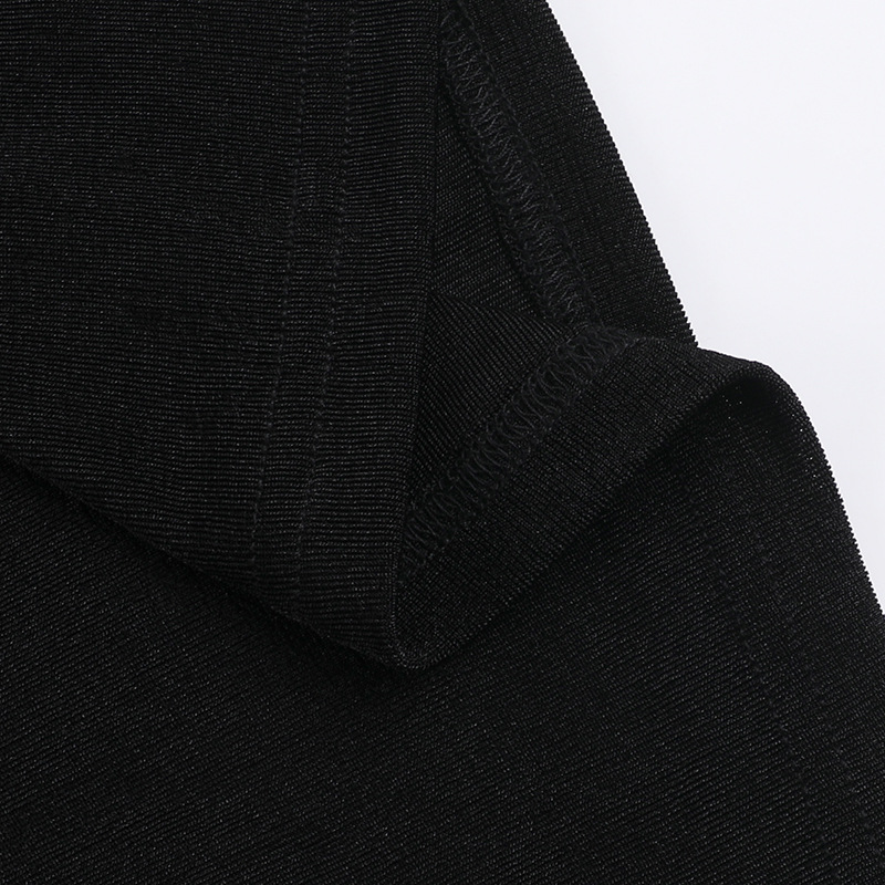 U Neck Pencil Open Back Full Sleeve Dress