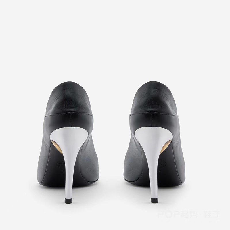 Round head fish mouth shaped heel summer high heels
