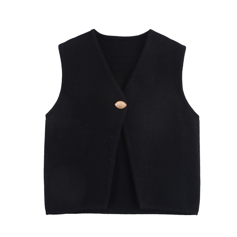 Lady Street Slim Fit Blended 3D Armless Vest