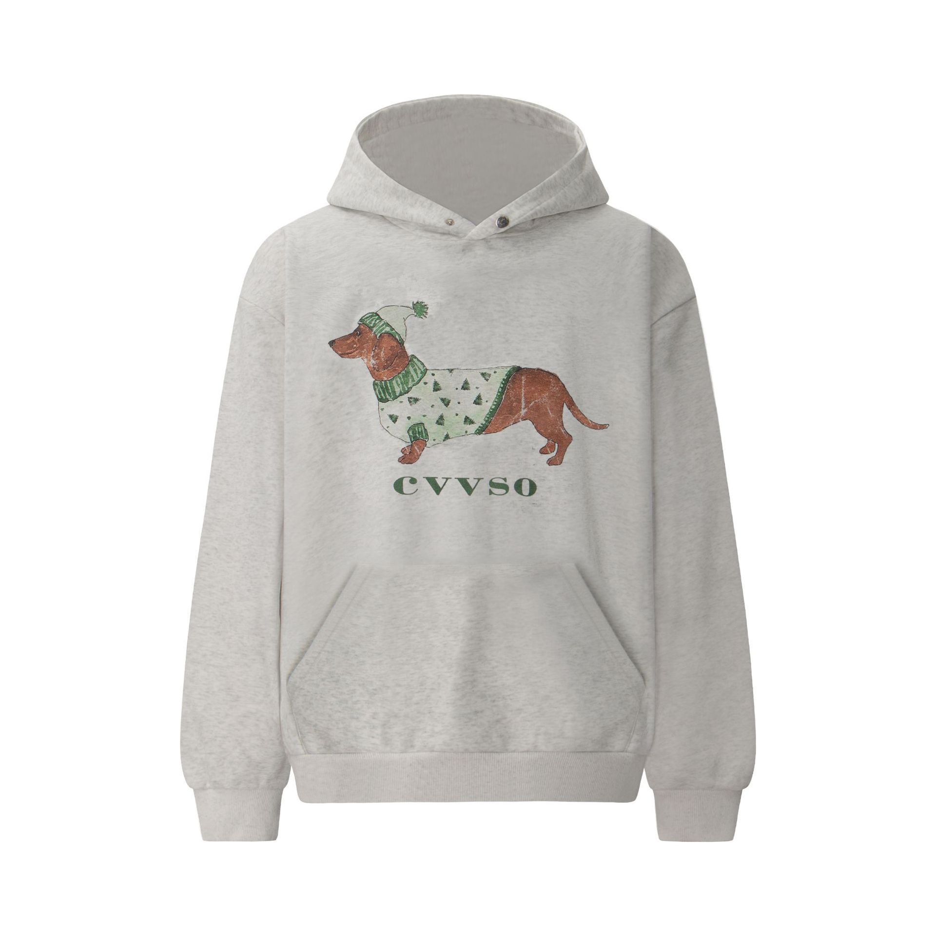 Style Conley Printed Retro Hooded Long Sleeve Sweatshirt
