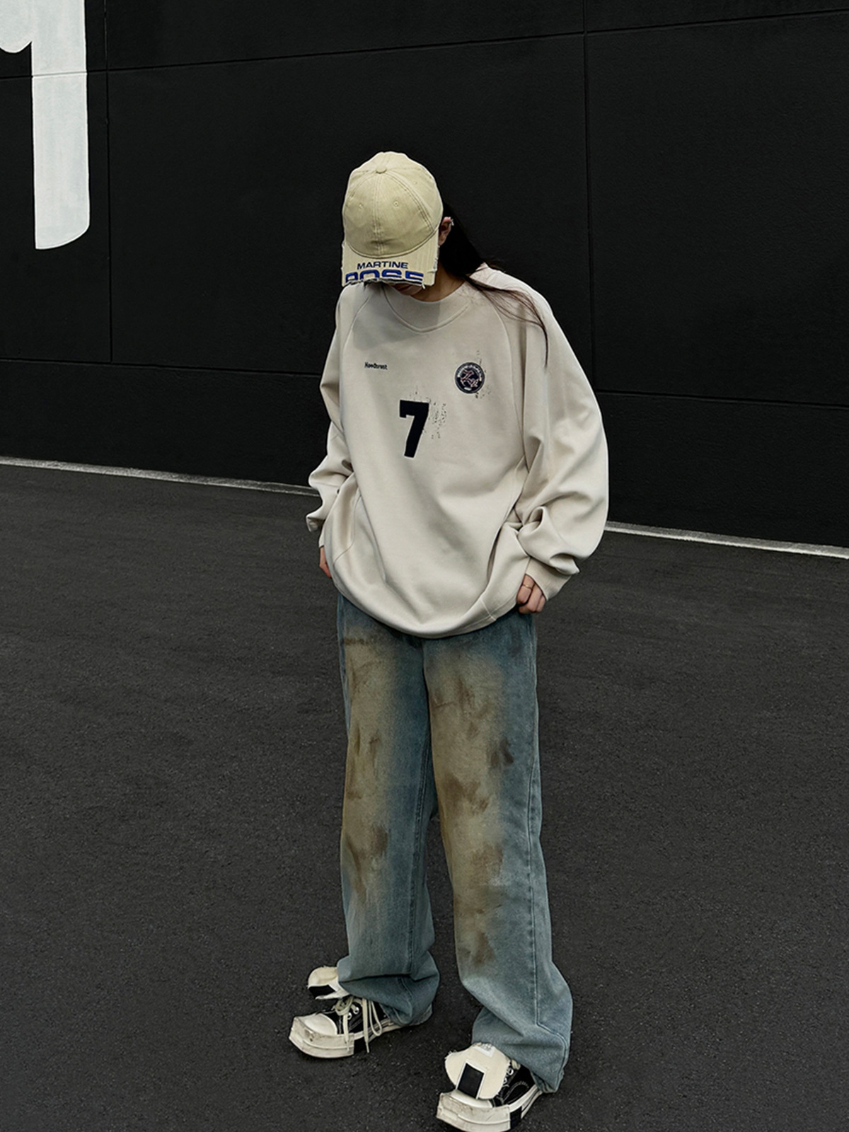 Vintage Athletic Cotton Crewneck Sweater