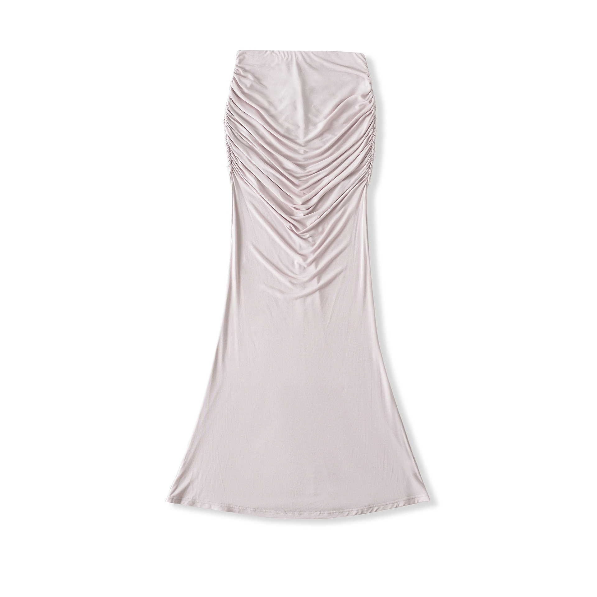Slim Accordion Mermaid Maxi Skirt
