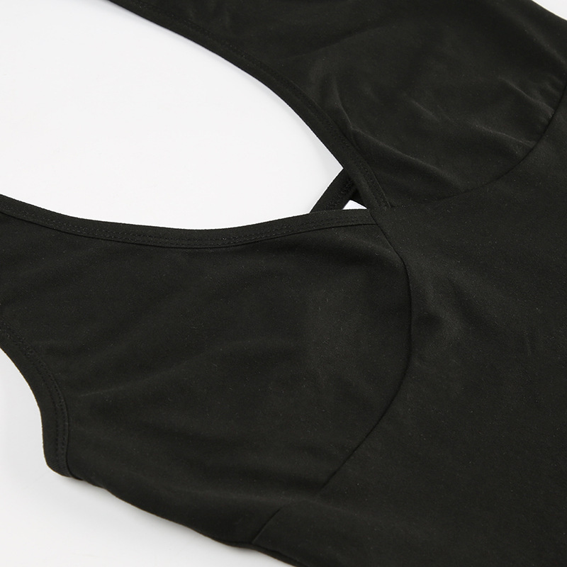 Halter Draped Body-Hugging Milk Silk Vest