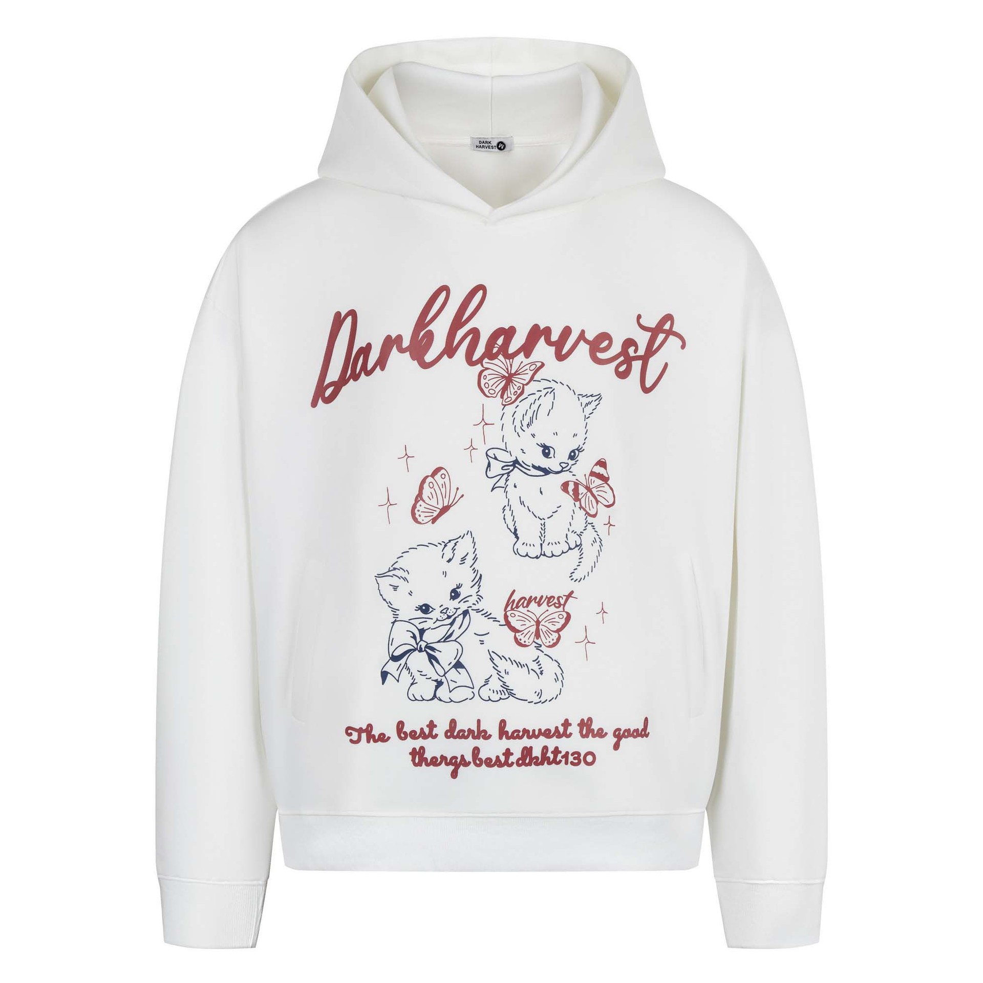 Urban Feline Graphic Oversized Cotton Hoody