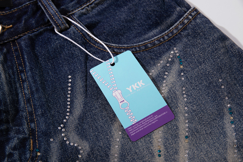 Style Butterfly Cat Whisker Laser-Printed Denim Pants with Unique Design, Wide Leg, Loose Fit, Straight Cut, Oversized Jeans